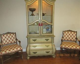 WE HAVE A PAIR OF THESE CURIO CABINETS