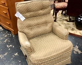 Small Swivel Rocker / Recliner Made by McKeehan Chair Co., Athens, TN