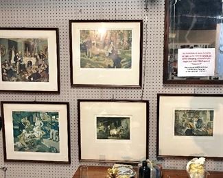 Five Vintage Medical Framed Prints