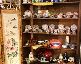 80 Pieces of "JAPAN" Hand Painted China and Other Pieces of Oriental Decor'