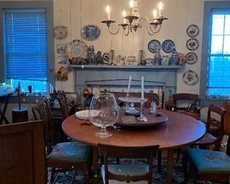 Round Table, Chairs, Collectibles 