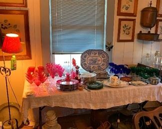 China, glassware, collectibles 