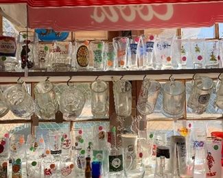 Coors light, glassware, collectibles etc. 