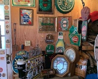 Signs, Lights, Collectibles etc. 