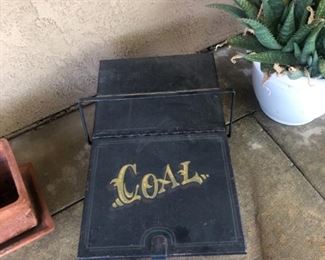 Vintage Coal Container