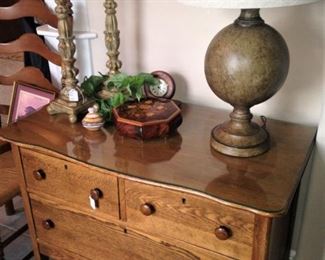 One of two similar antique wash stands