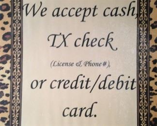 There is a 3.99 %  charge with card use.