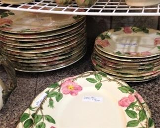 Huge selections of Franciscan Desert Rose pottery