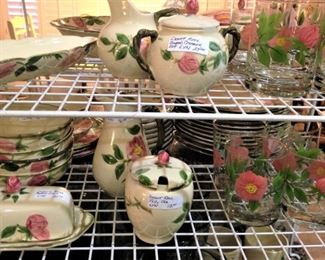 Even Desert Rose glassware