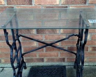 Vintage sewing machine base table