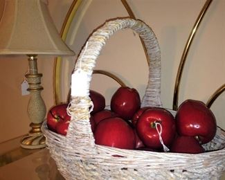 Basket and apples