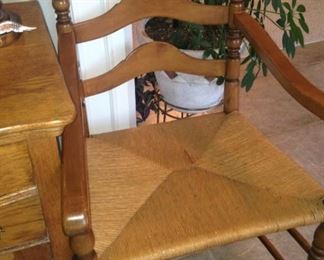 One of the two host chairs