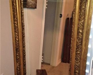 Large framed mirror