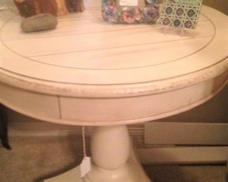 Round side table