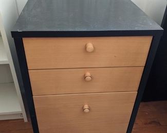 $30 Black/tan filing cabinet