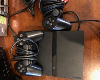 Sony Playstation 2 with controls and hook-up. Some PS2 games available -- mostly sports