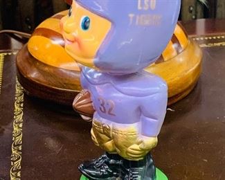 Vintage LSU Bobble Head has gone missing.  If you see him anywhere in town please call me at  (225) 733-7129.  Thank you.  