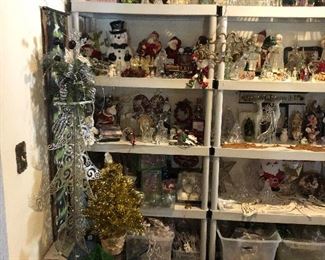 Victorian Christmas decorations of all types; ornaments, gardand, figurines, ribbon, trees, fabric, plush, etc.