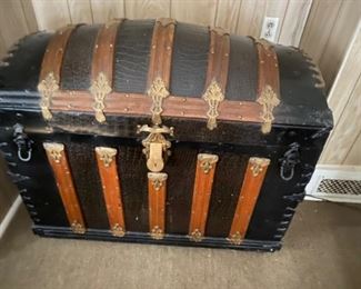 Antique steamer trunk