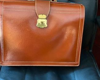 Vintage leather briefcase