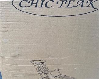 Teak lounger - brand new