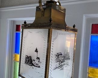 Brass lighthouse hanging lamp