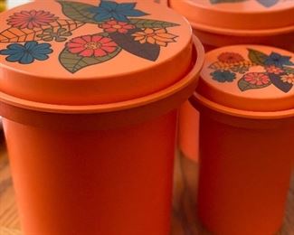 Vintage Rubbermaid canister set