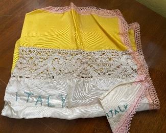 Vintage satin piece from Italy