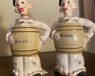 Mid-century liquor bottles from Japan