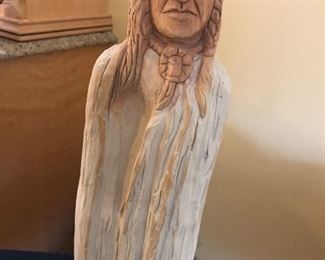 Carved Wood Native American 