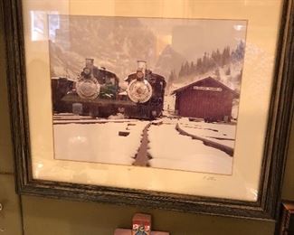 Railroad Photograph, signed and numbered 