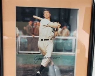 Joe DiMaggio
Signed photograph
16 1/2"  by 19 1/2"
$75.00