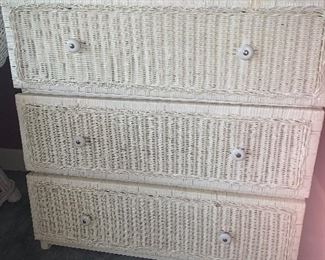 Two wicker chests
