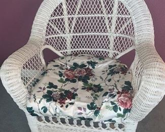 Wicker armchair