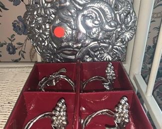 Arthur’s Court napkin rings and bunny