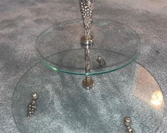 Author’s Court tiered serving piece