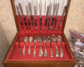 Embassy flatware silver plate;63 pieces