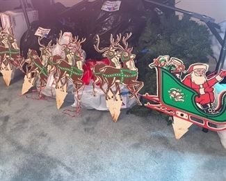 Vintage reindeer Christmas decor