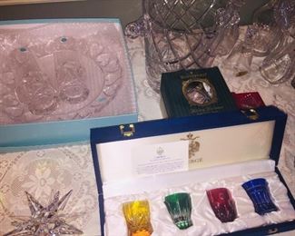 Tiffany crystal, Faberge crystal, Baccarat crystal