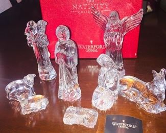 8 piece Waterford nativity set-gorgeous!