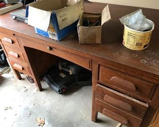 vintage desk for restoration or work bench