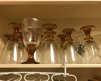 Vintage glass ware and bar ware
