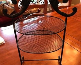 home decor- metal basket stand