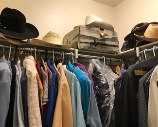 Cowboy hats and men's clothing