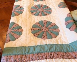 hand stitched quilt