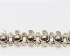 Abraham Tobias .925 Sterling Silver Link Bracelet