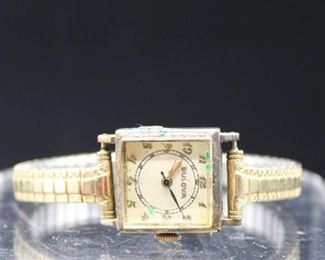 Vintage Women's Bulova Watch - Engraved on the back and dated 5-10-44
