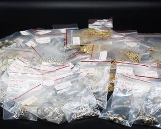 HUGE Lot Sterling Silver, Gold, Silver and Gold-Filled Jewelry Making Findings