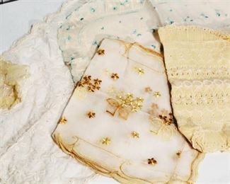 Vintage Farmhouse Chic Doilies,Lace Tabletop Pieces
