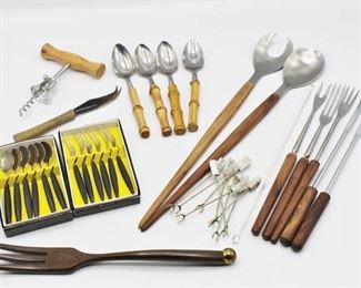 Lot of Entertaining Utensils and Serveware